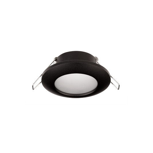 NovaLuce Inbouwspot IP44 Tex Zwart