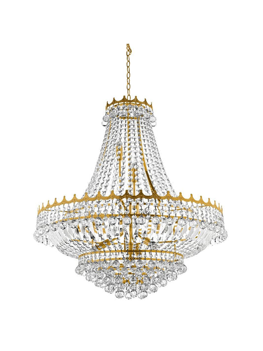 Searchlight Versailles 13Lt Kroonluchter Goud Metaal & Kristal