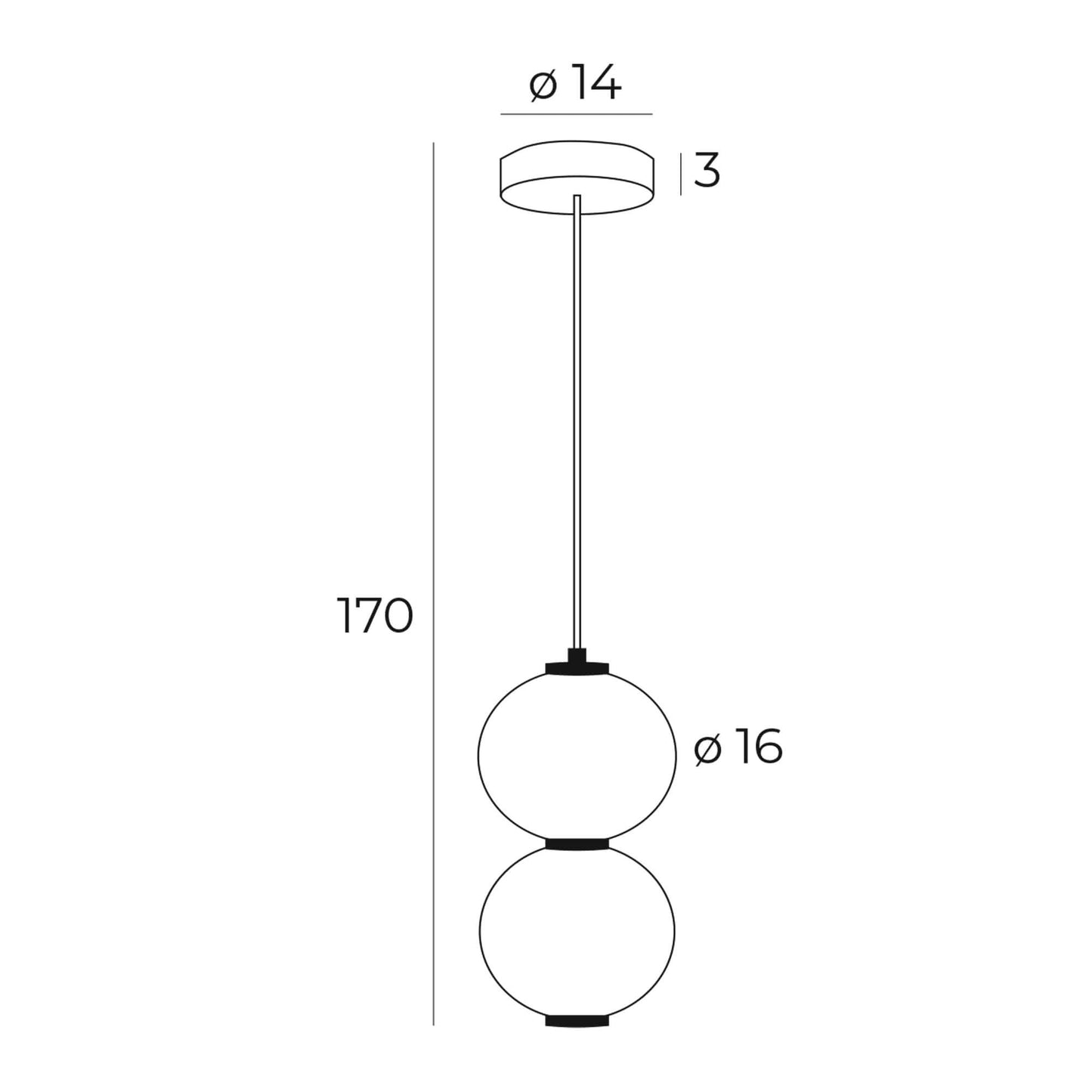 Maxlight P0469 Hanglamp Tama