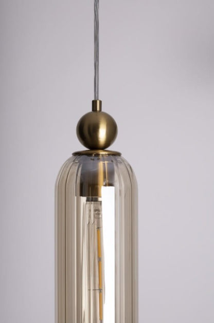Maxlight P0510 Hanglamp Campanila Champagne Glas