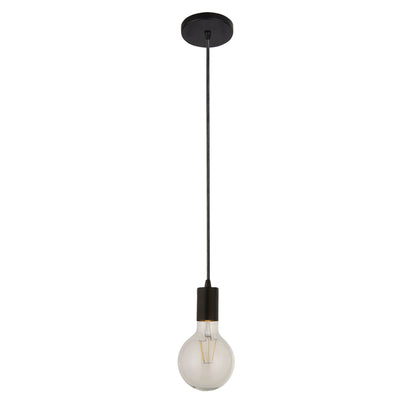Searchlight Squiggle Pendant  - Black Metal & Cables