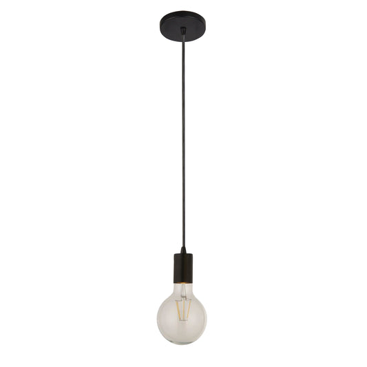 Searchlight Squiggle Pendant  - Black Metal & Cables