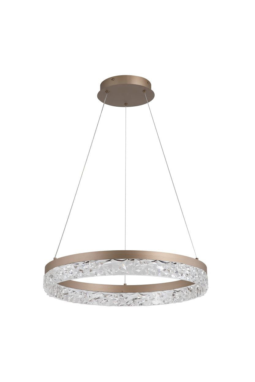 Searchlight Maddie LED Rond Hanglamp , Latte Metaal
