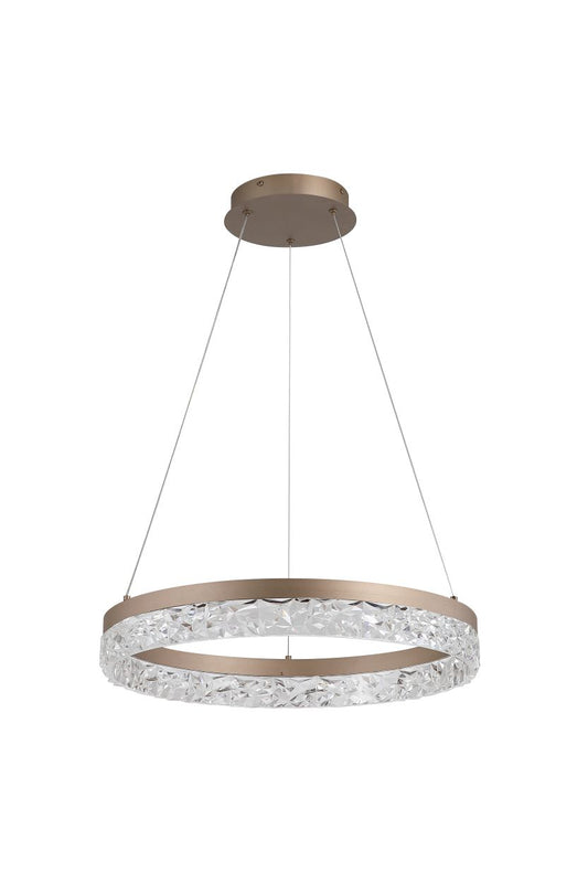 Searchlight Maddie LED Rond Hanglamp , Latte Metaal