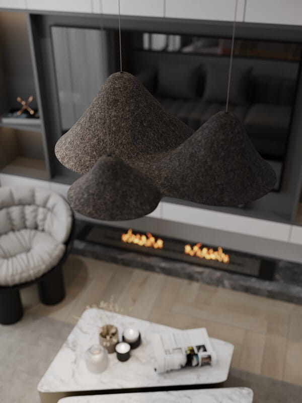 Maxlight P0565 Hanglamp Belmond Zwart&Grijs