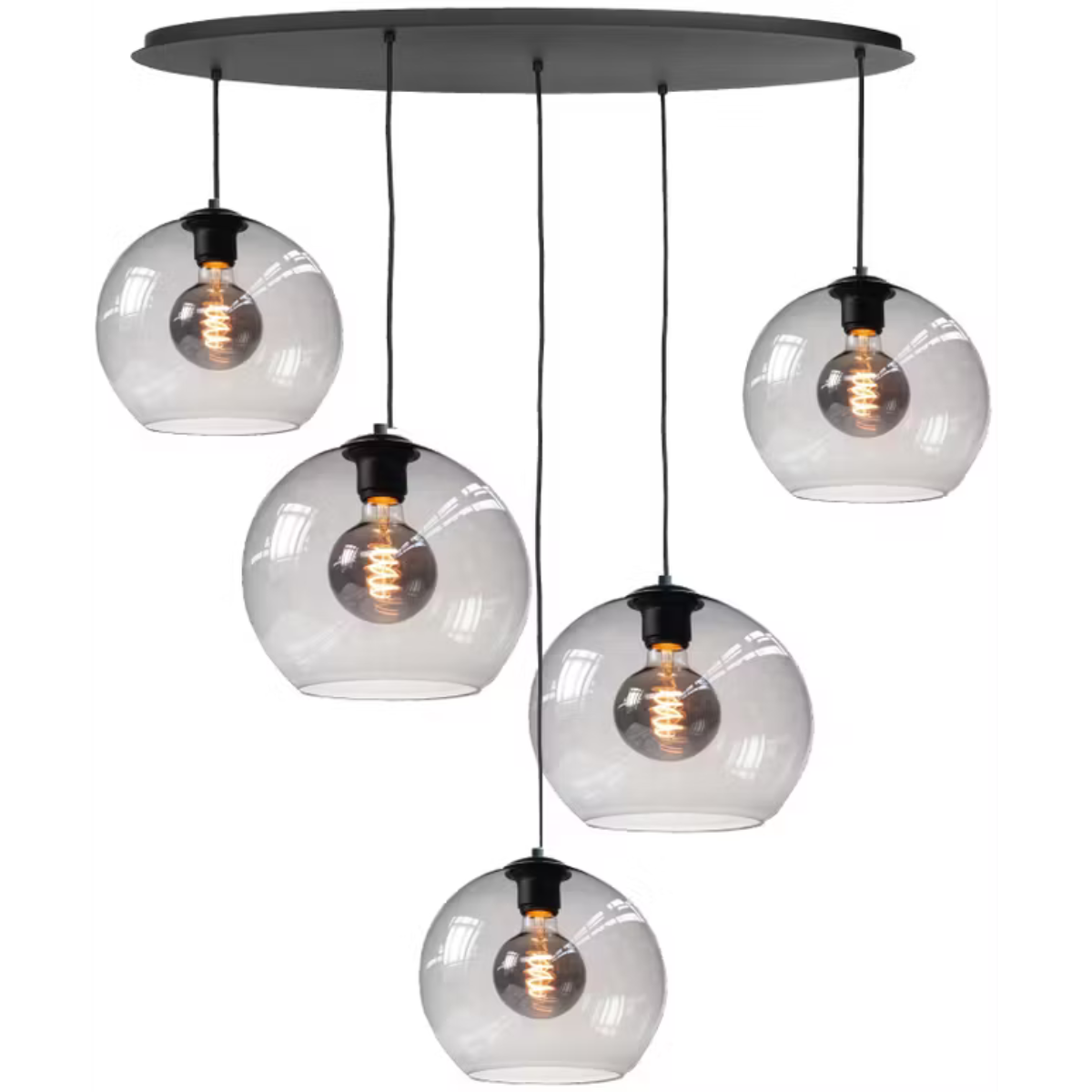 Highlight Hanglamp Bowl Zwart Smoke 5L