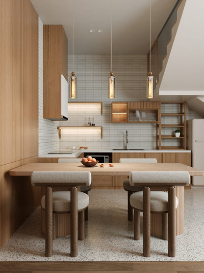 Maxlight P0510 Hanglamp Campanila Champagne Glas