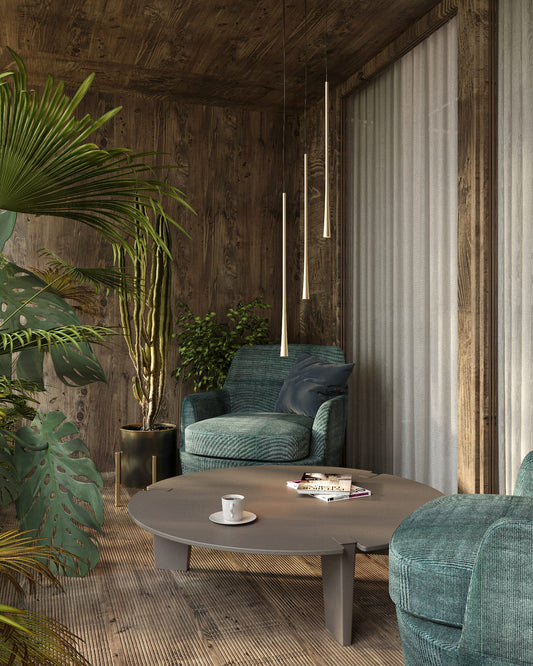 Maxlight P0485 Hanglamp Coffee Goud Groot