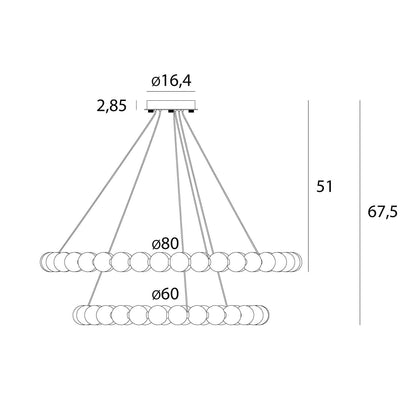 Maxlight P0623D Hanglamp Coralys