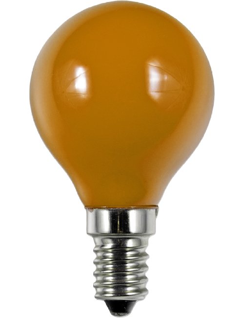SPL LED E14 Fila Ball G45x75 230V 1W AC Orange Non-Dim