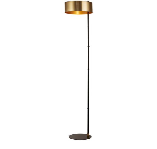 Searchlight Knox Vloerlamp Zwart & Goud Metaal