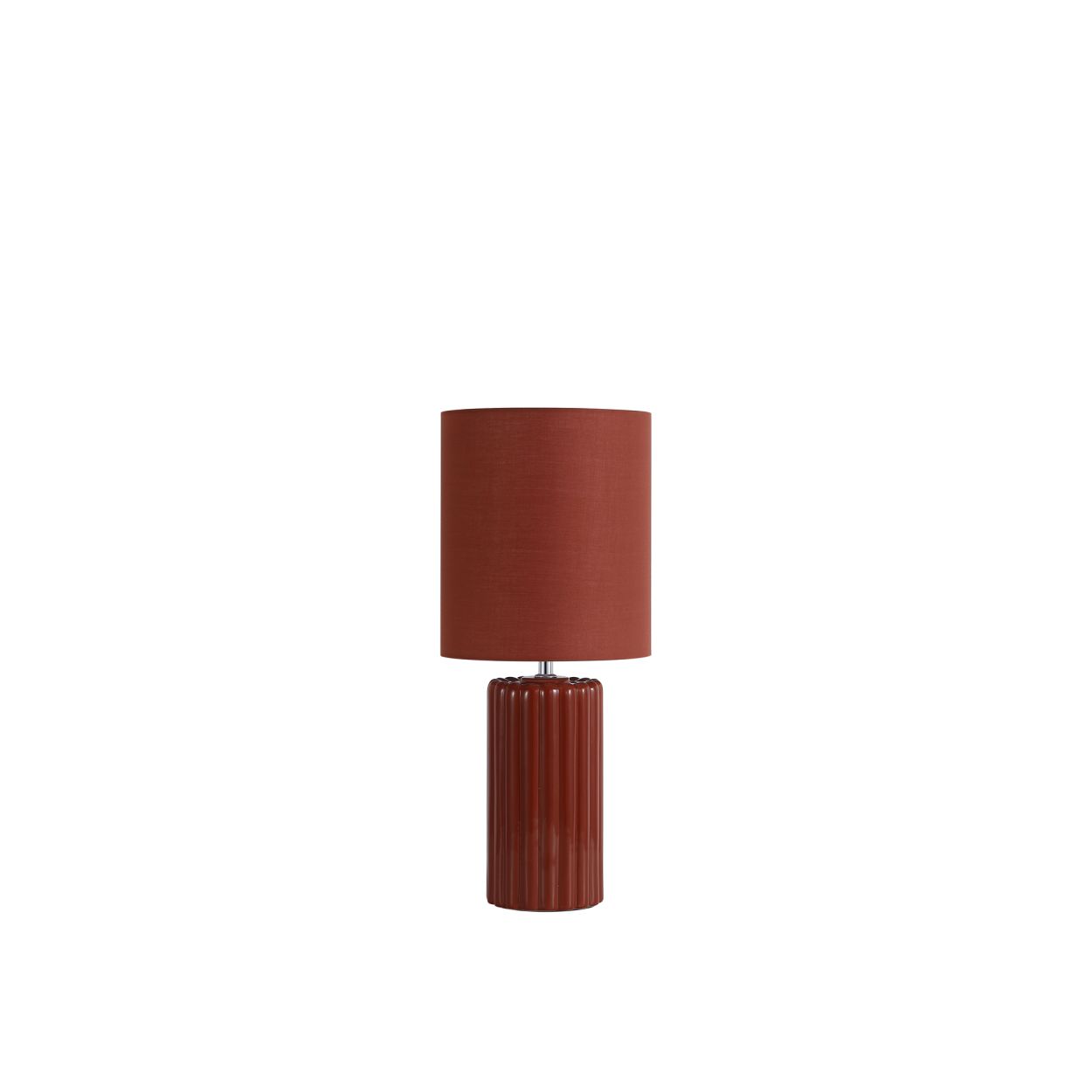 Searchlight Groove 1Lt Tafellamp, Burnt Orange with matching Lampenkap