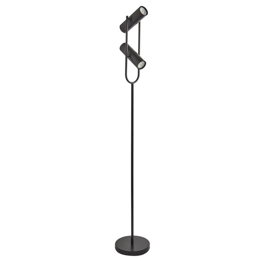 Searchlight Telescope 2Lt Vloerlamp Mat Zwart Metaal