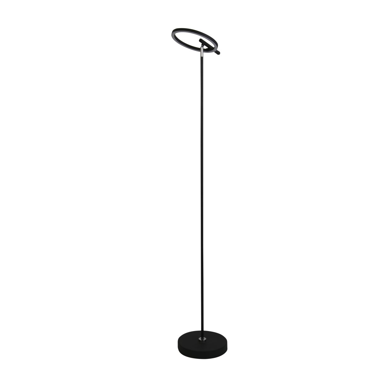Searchlight Space LED Vloerlamp, Zwart Metaal