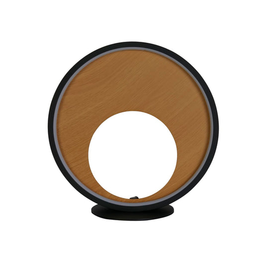 Searchlight Curio Tafellamp Zwart Metaal & Hout