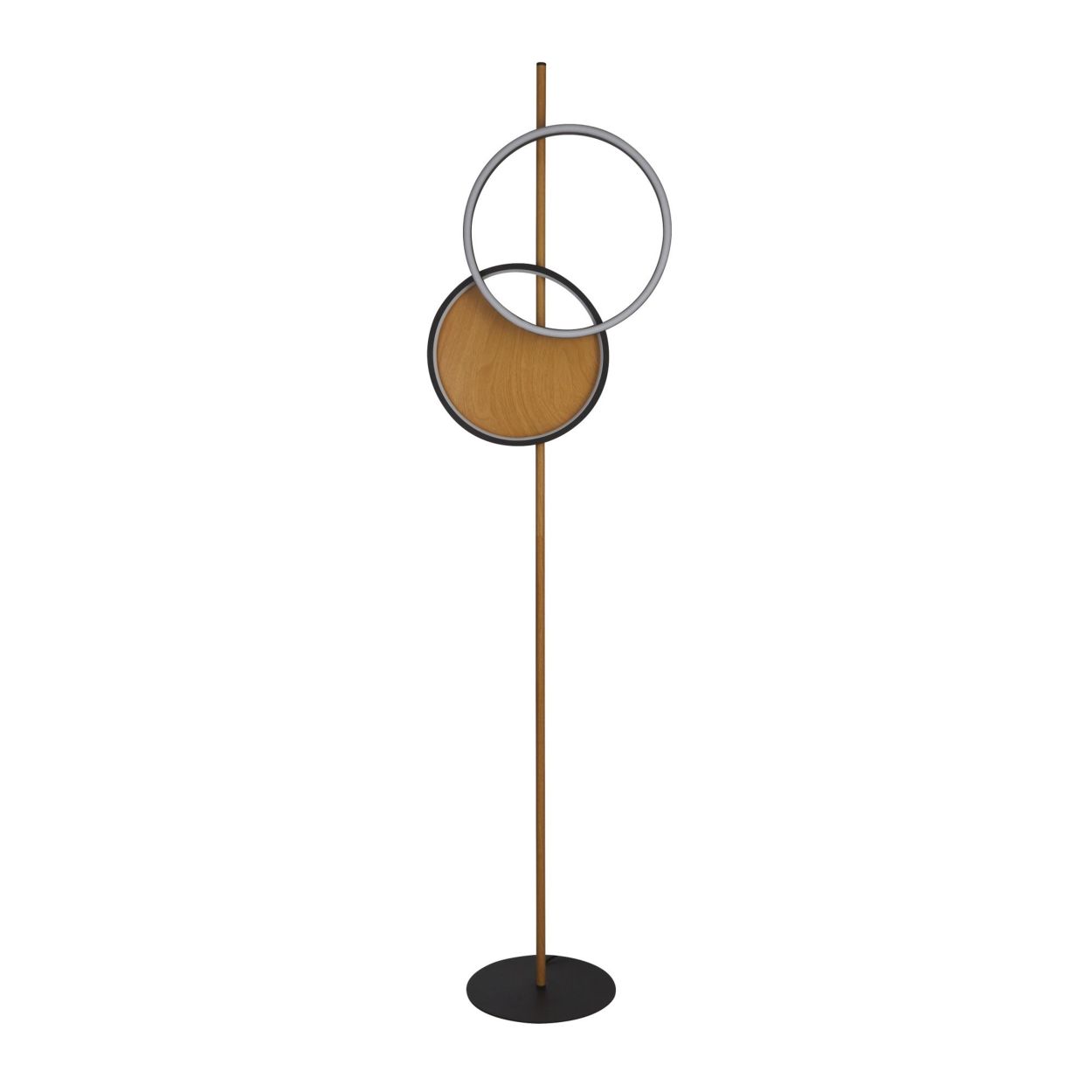 Searchlight Curio Vloerlamp Zwart Metaal & Hout