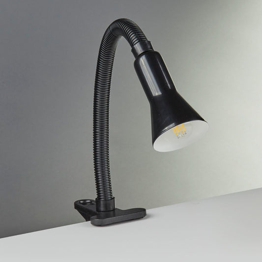 Searchlight Desk Partners Flex Clip Task Lamp Zwart Metaal