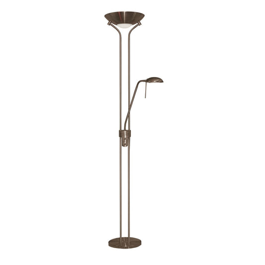 Searchlight Mother & Child Vloerlamp Antique Messing Metaal & Glas