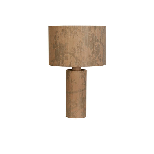 Searchlight Isla 1Lt Tafellamp, Recycled Paper and Zwart Metaal