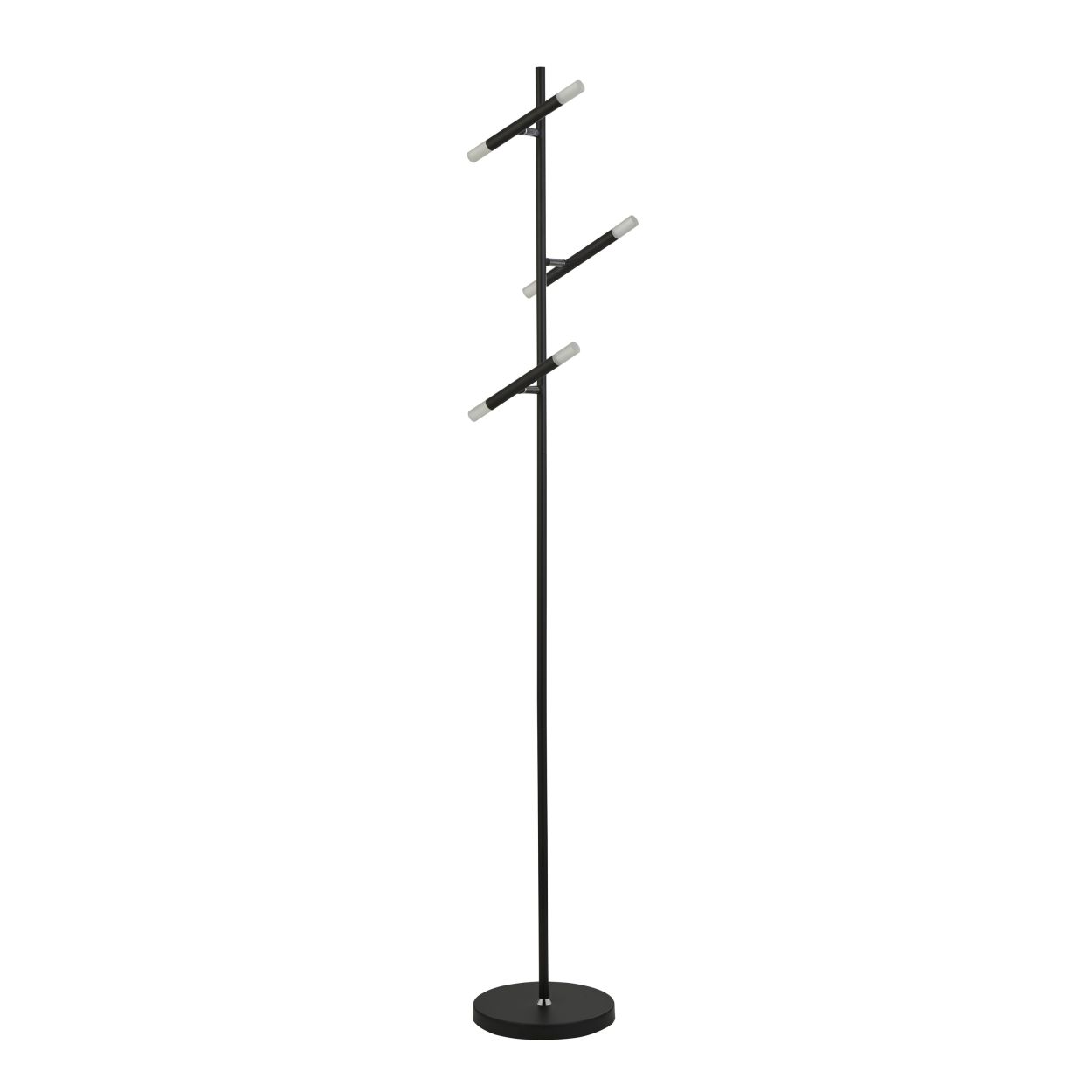 Searchlight Wands 3Lt LED Vloerlamp Zwart Metaal & Acryl
