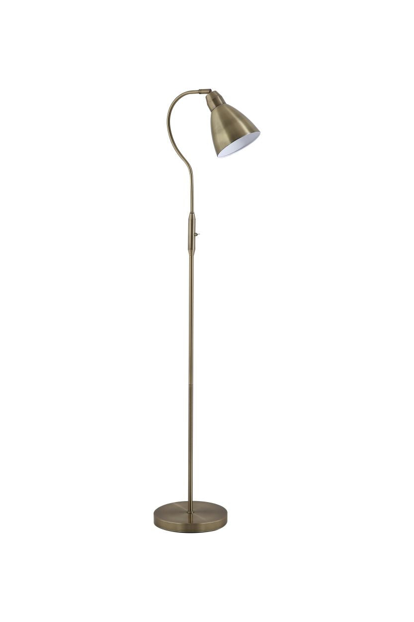Searchlight Verstelbaar Vloerlamp, Antique Messing