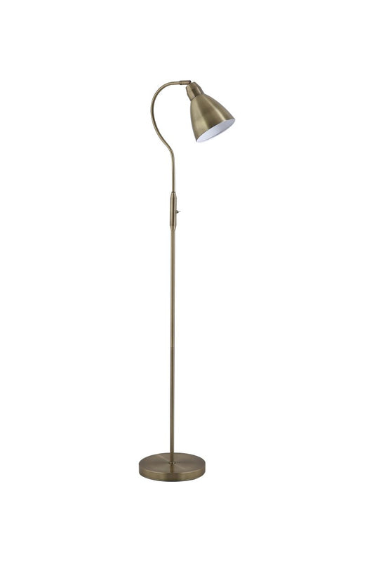 Searchlight Verstelbaar Vloerlamp, Antique Messing