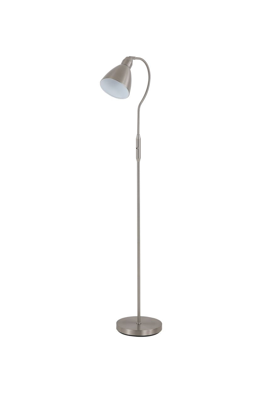 Searchlight Verstelbaar Vloerlamp, Satin Nikkel