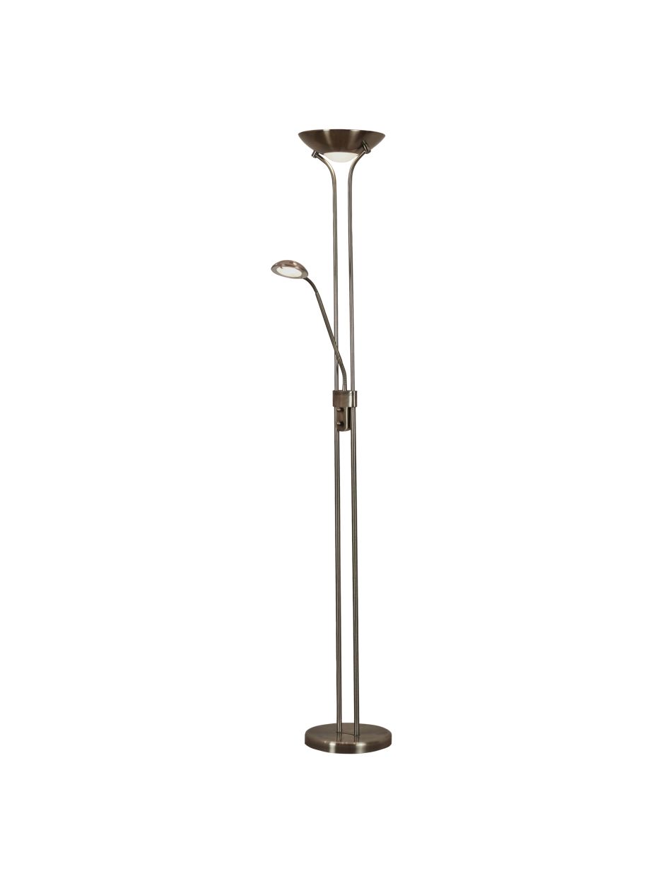Searchlight Mother & Child Vloerlamp Antique Messing Metaal & Glas