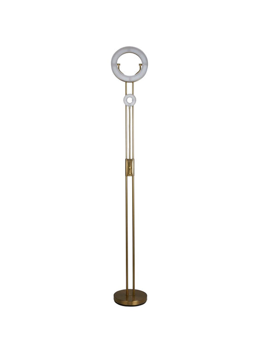 Searchlight Mother & Child Vloerlamp Satin Messing Metaal