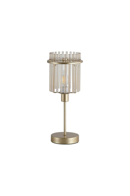 Searchlight Swizzle 1Lt Tafellamp, Goud Metaal with Champagne Rods