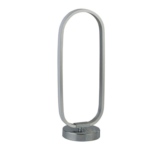 Searchlight Liner Tafellamp Chroom Metaal & Brushed Aluminium