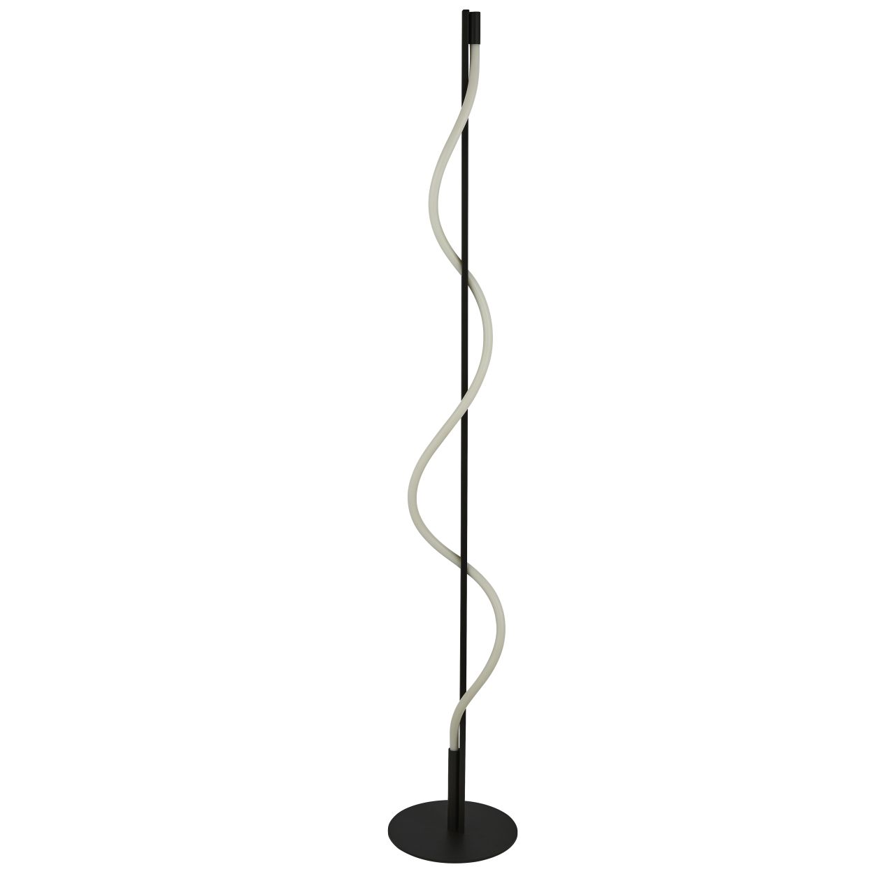Searchlight Serpent Tafellamp Zwart Metaal & Opal Tube