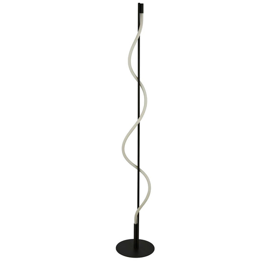 Searchlight Serpent Tafellamp Zwart Metaal & Opal Tube