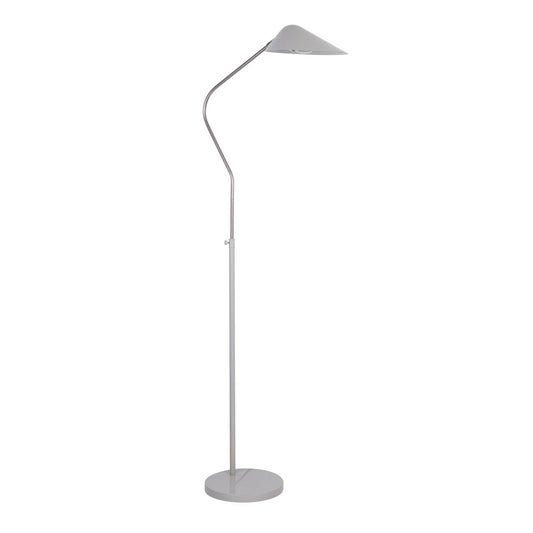 Searchlight Swan Vloerlamp Chroom & Wit Metaal
