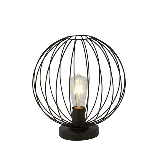 Searchlight Rondo Tafellamp Zwart Metaal