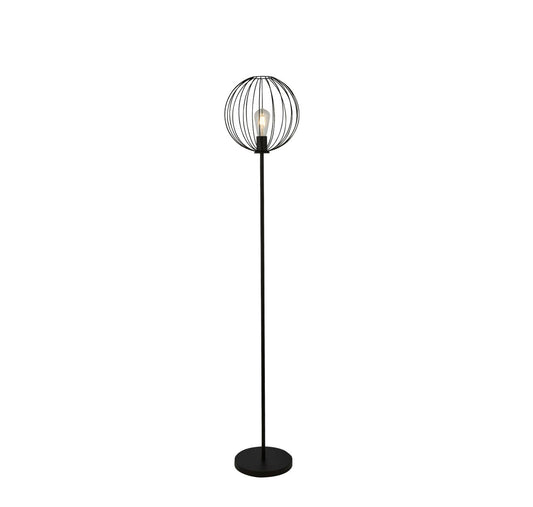 Searchlight Rondo Vloerlamp Zwart Metaal