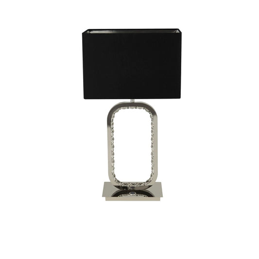 Searchlight Aura Tafellamp LED Base Chroom with Kristal Glas