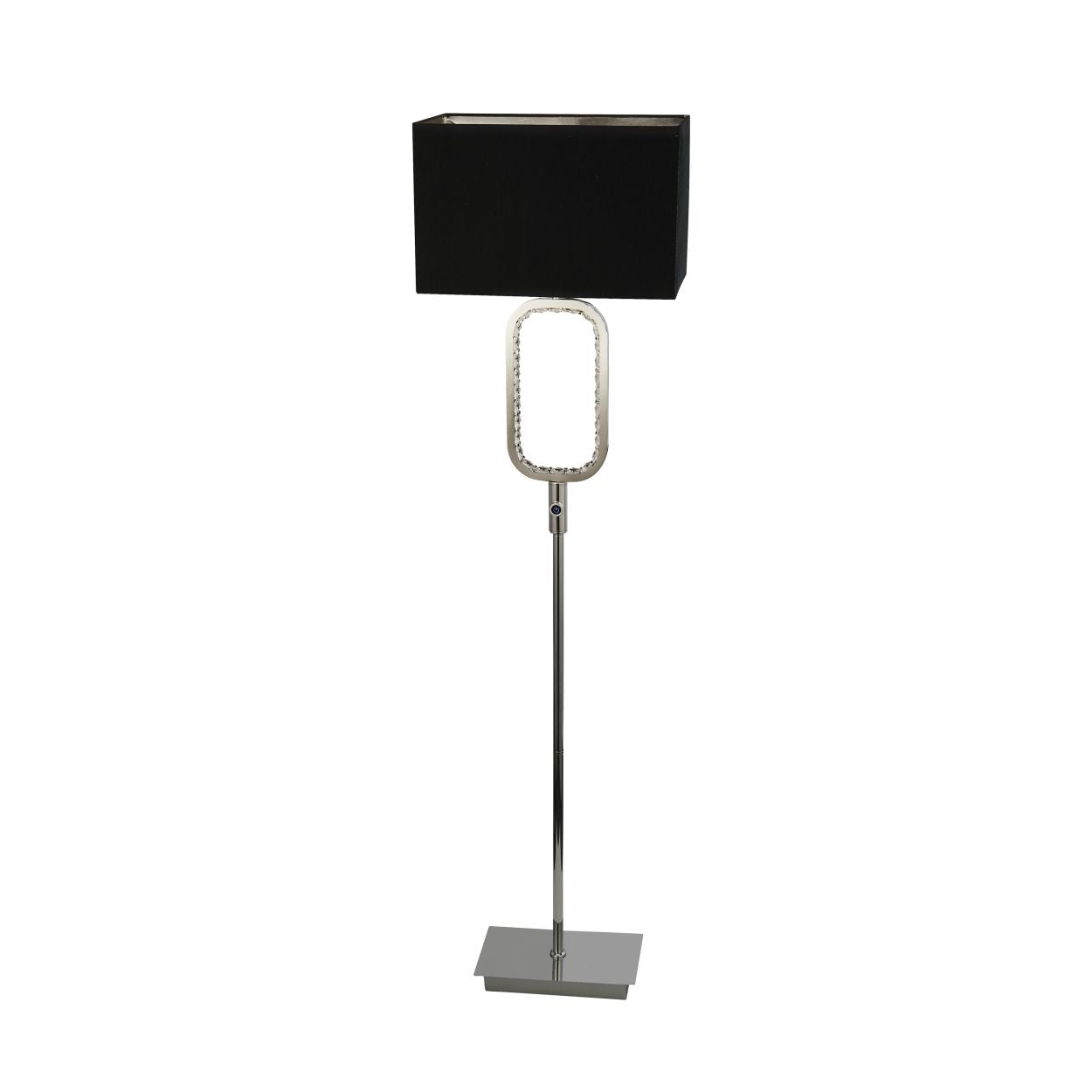 Searchlight Aura Vloerlamp LED Base Chroom with Kristal Glas