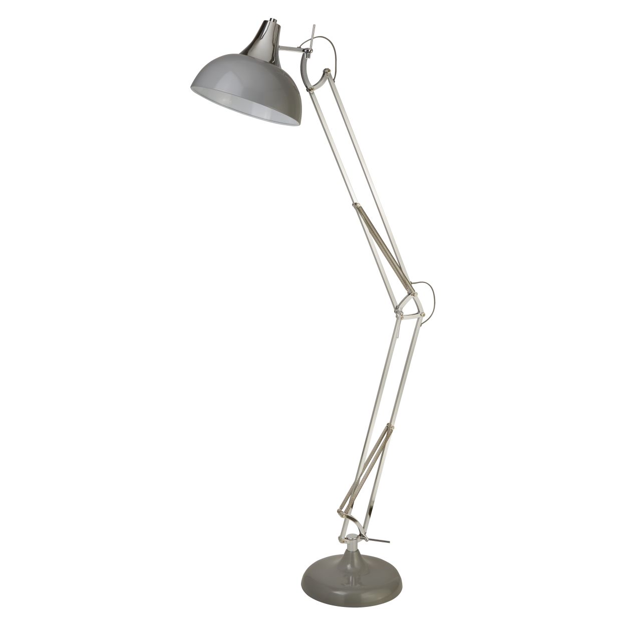 Searchlight Goliath Task Lamp Chroom & Grijs Metaal