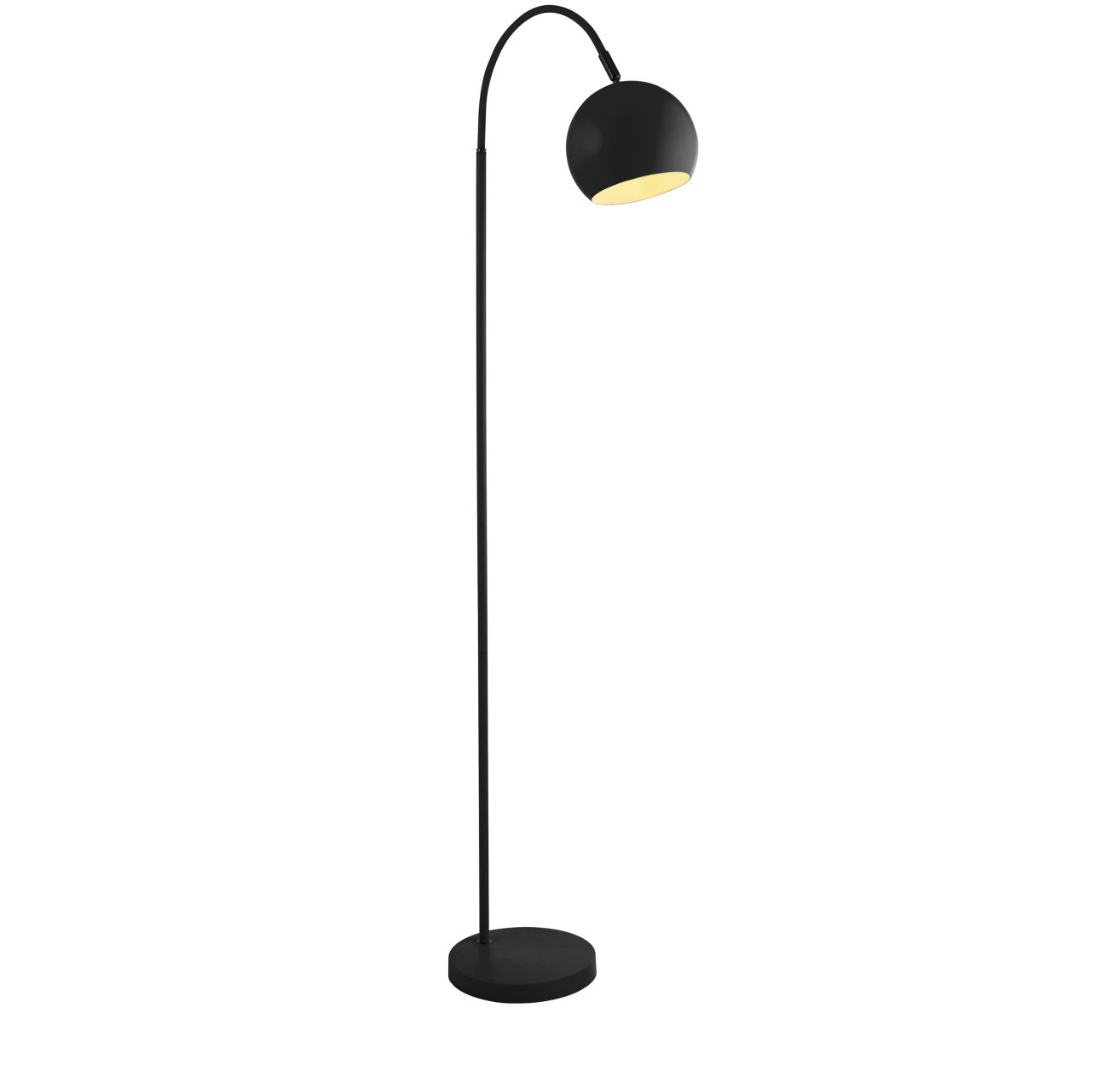 Searchlight Calumn Vloerlamp Mat Zwart Metaal