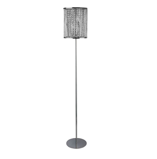 Searchlight Elise 2Lt Vloerlamp Chroom Metaal & Kristal