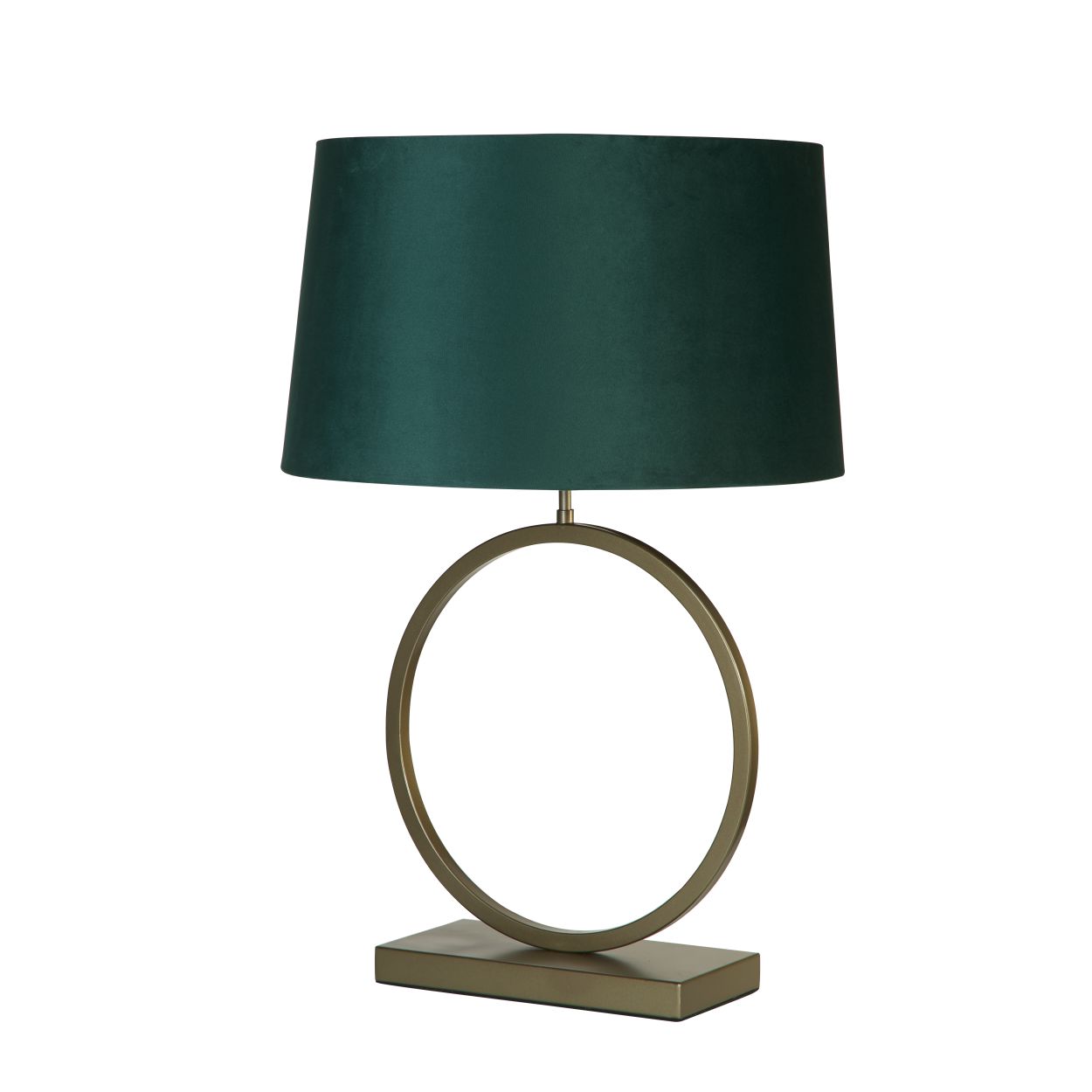 Searchlight Elegant Tafellamp Brons Metaal With Emerald Lampenkap