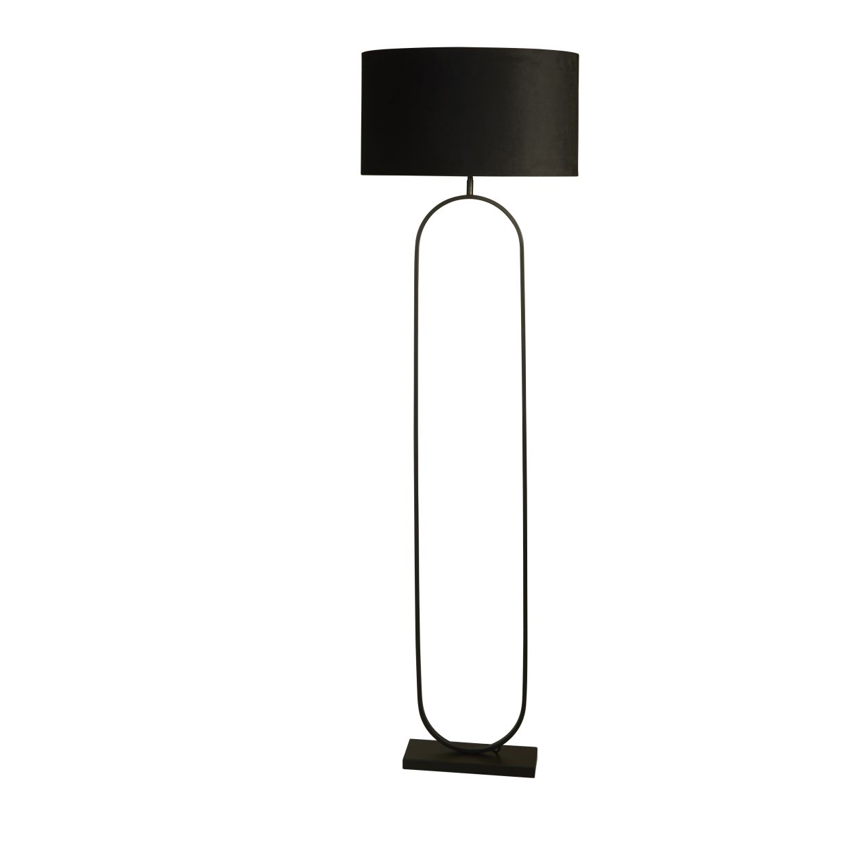 Searchlight Modish Vloerlamp Zwart Metaal with Zwart Lampenkap