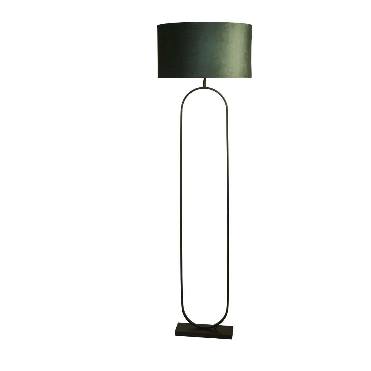 Searchlight Modish Vloerlamp Zwart Metaal with Groen Lampenkap