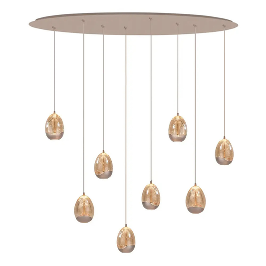 Highlight Hanglamp Champagne Egg Ovaal 8L