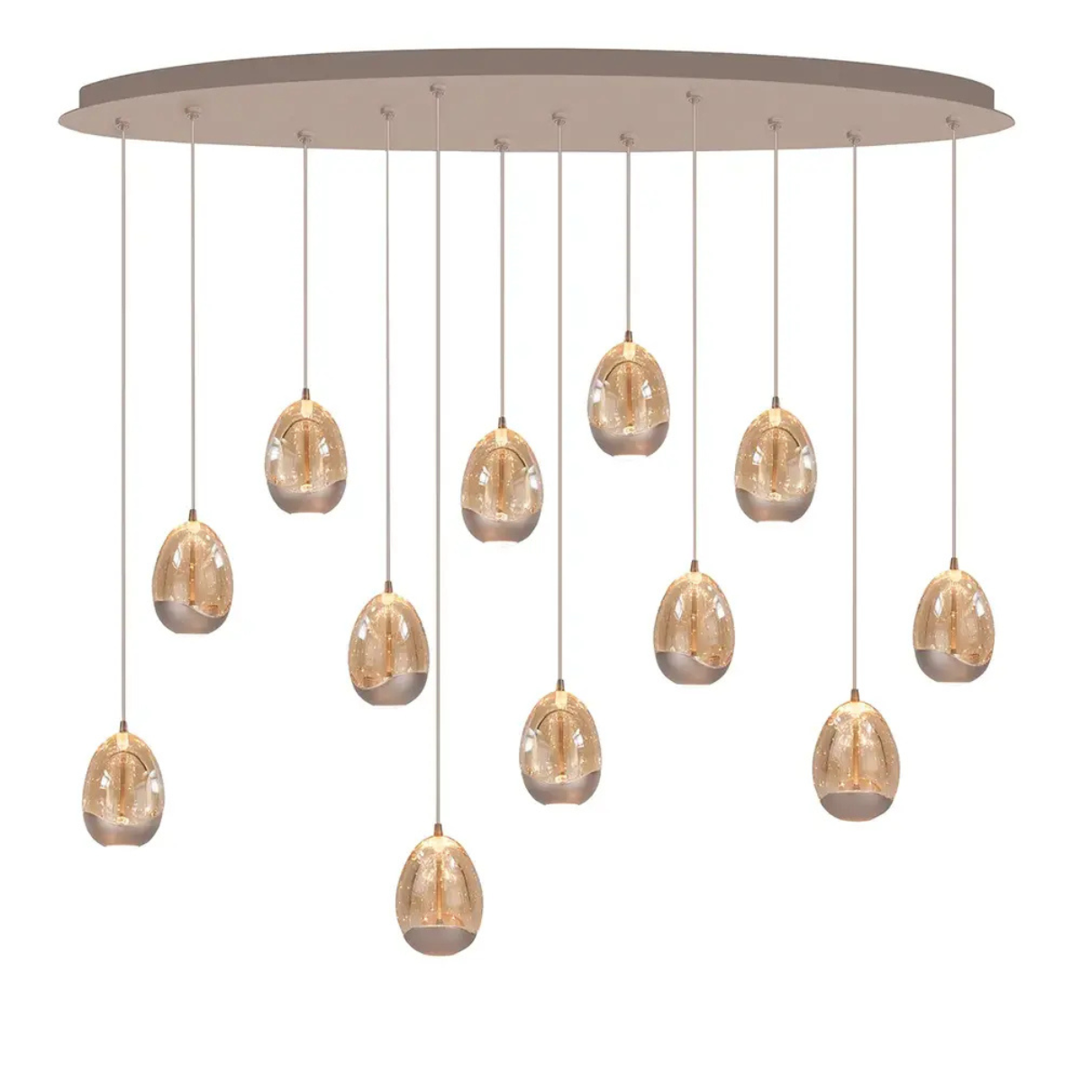 Highlight Hanglamp Champagne Egg Ovaal 12L