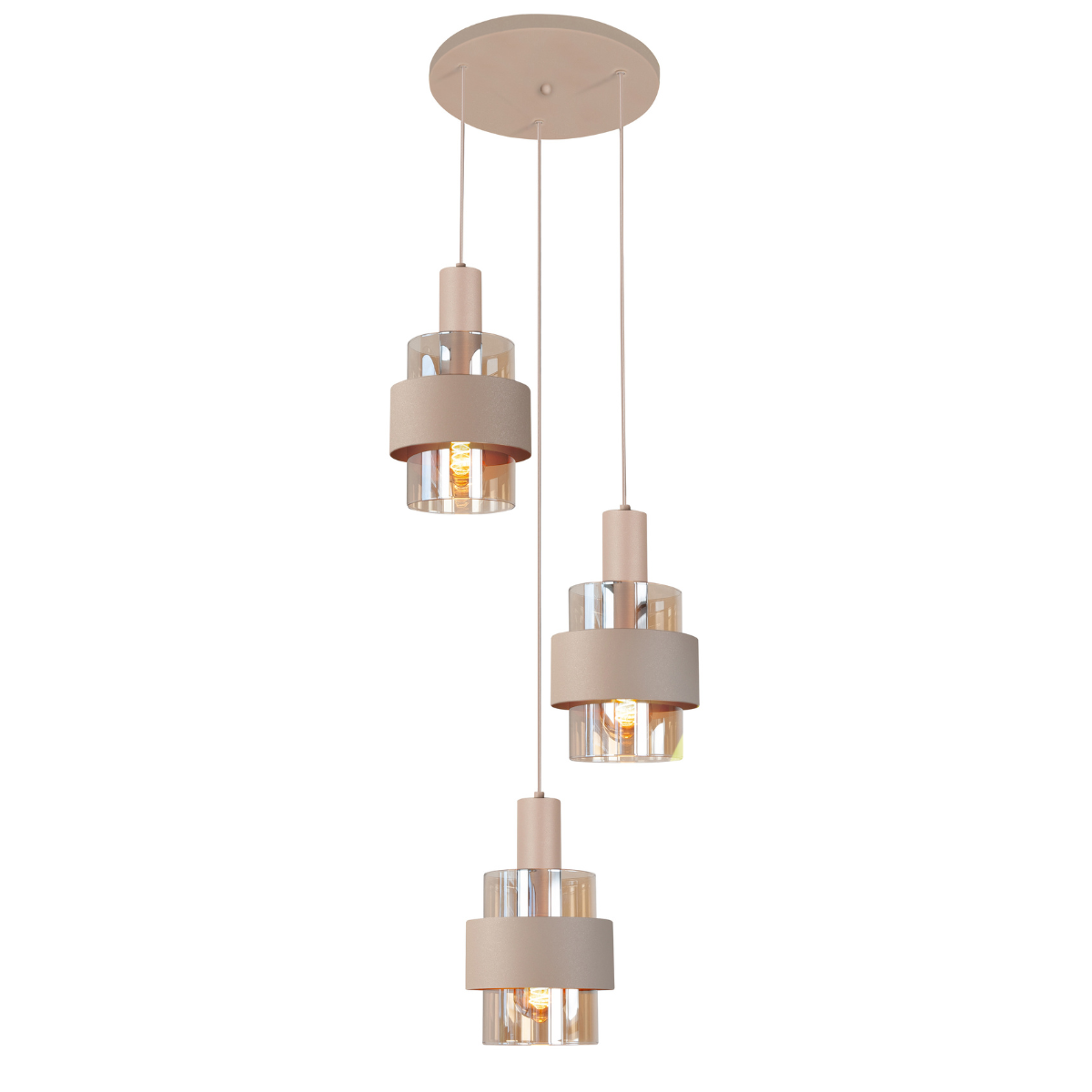 Highlight Hanglamp Marrone Zand Rond 3L