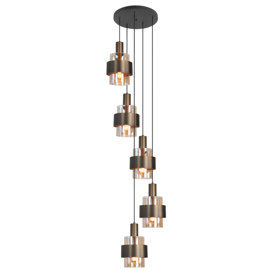 Highlight Hanglamp Marrone Brons Rond 5L