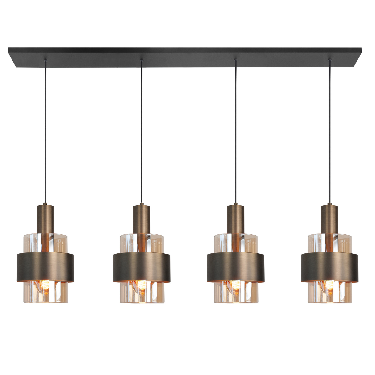 Highlight Hanglamp Marrone Brons Recht 4L