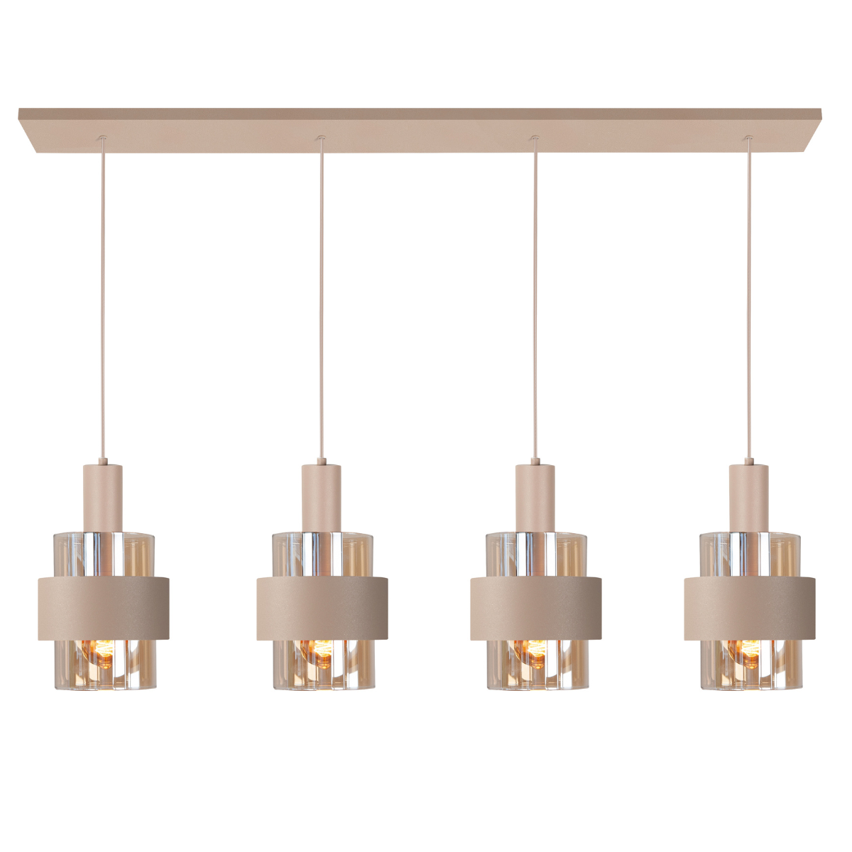 Highlight Hanglamp Marrone Zand Recht 4L